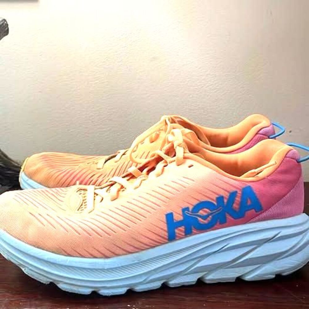 Hoka One One Rincon3 Womens Running Shoes 1119396 MOCY US 8.5 Orange Colorway